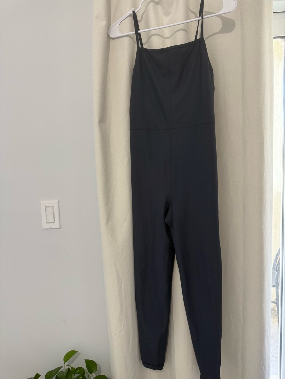 Old Navy Black Slim-Strap activewear Jumpsuit